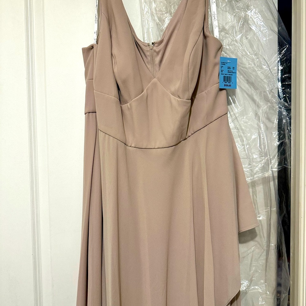 Brand new bridesmaids dress in biscotti.  purchase in store for 109.00 USD